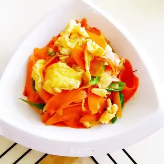 Carrot fried eggs
