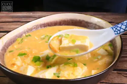 Crab butter tofu