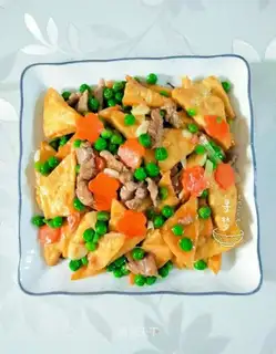 Homemade pea tofu