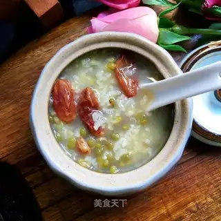 raisin green bean congee