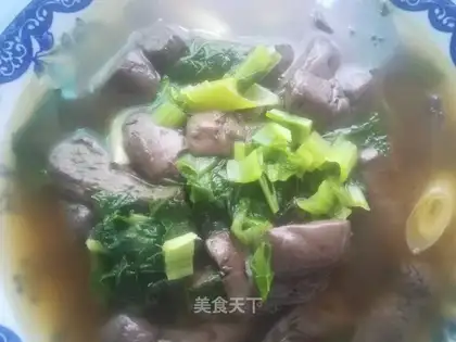 Chicken blood soup