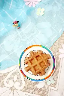 Coco peanut butter waffles