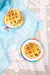 Peanut butter and waffle