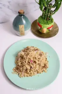 Onion beef fried rice