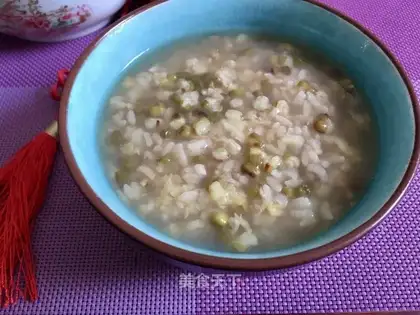 Green bean rice congee