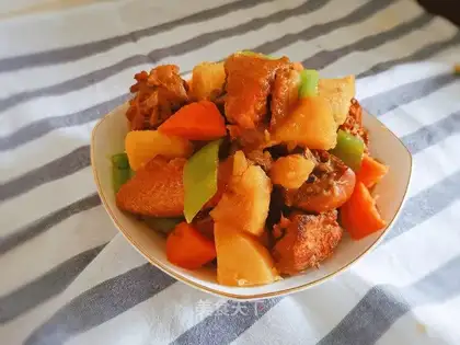 Stupid chicken stew of potatoes