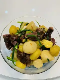 Potato meds for the pork chop