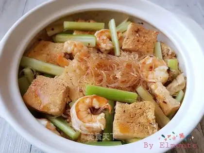 Shrimp fan tofu