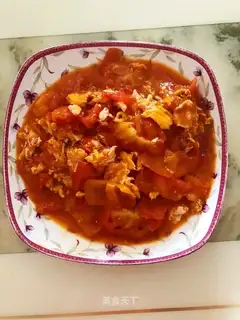 Tomato fried eggs