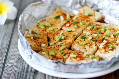 Air frying pot tofu