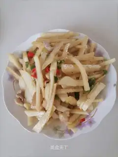 Potato fried meat