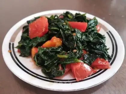 Tomato fried potatoes