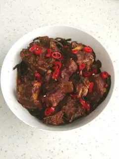 Red dry bean horn ribs