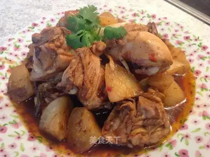 A radish chicken leg