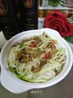 The eggplant meat noodles