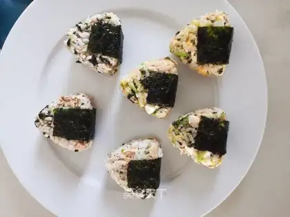 Delicious seaweed sushi
