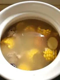 Skull corn soup
