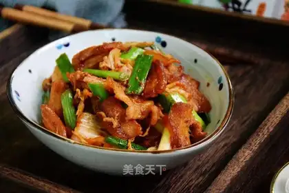 Hot cabbage makes meat