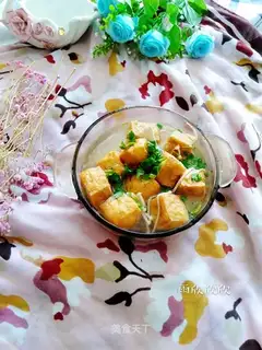 Tofu mushroom soup