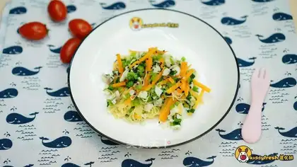 Cod gravy noodles