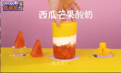 Watermelon mango yogurt