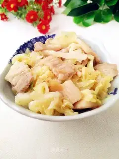 Five flowers and round cabbage