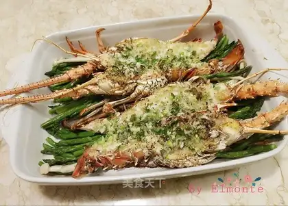 Garlic butter roasted lobster