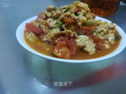 Tomato fried eggs