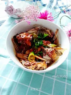 Red, fat fish head