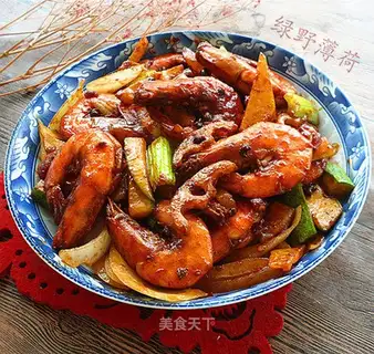 Dry pan shrimp