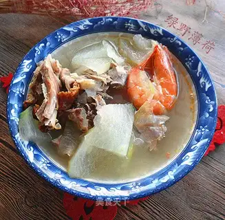 Duck-cracker soup
