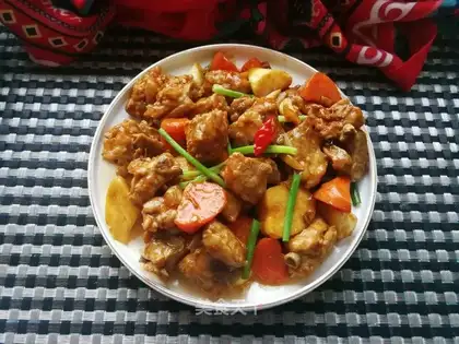 Carrot's white and fried ribs