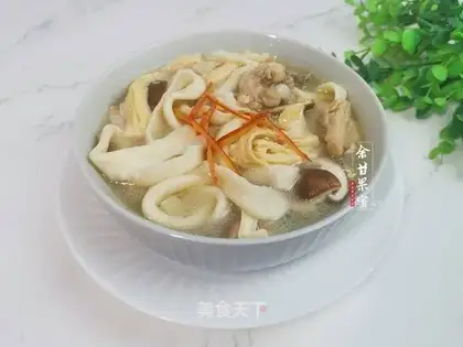 Frog soup noodles