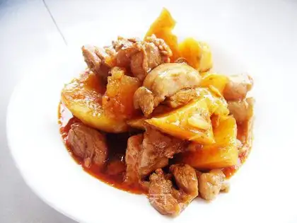 Potato curry chicken