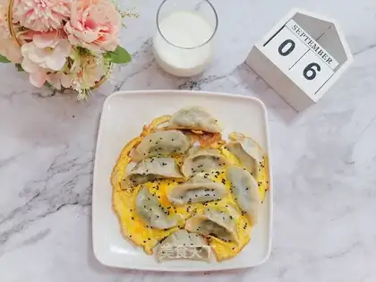 Lazy egg dumplings