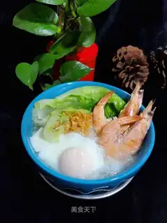 Egg shrimp soup