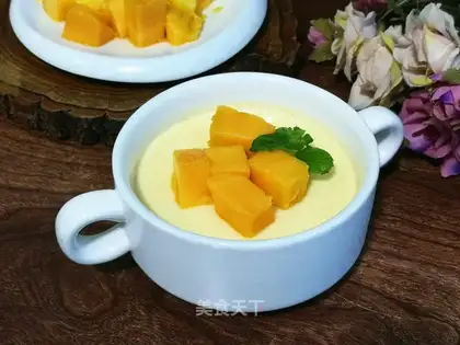 Mango milk pudding