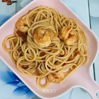 Tomato shrimp pasta