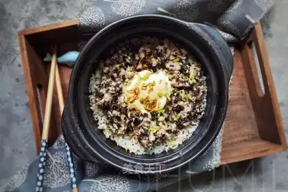 Plum-bread and rice
