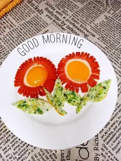 Sunflower fried eggs