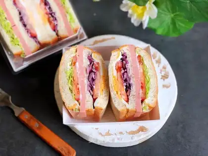 Classic ham egg sandwich