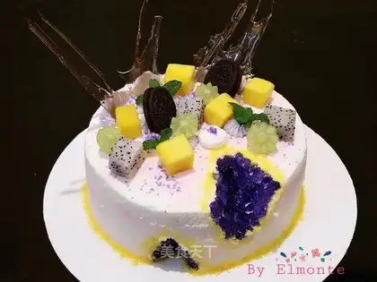 Crystal birthday cake