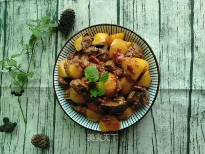 Duck and potatoes