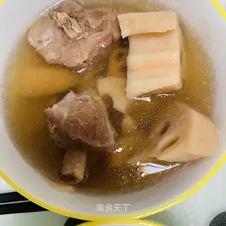 The soup of the ginseng