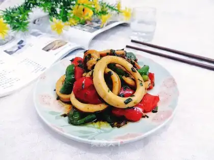 Onion squid rings