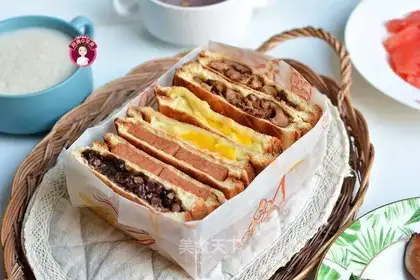 Breakfast is sweet and salty
