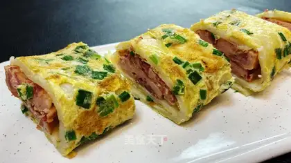 Ham pork egg burrito