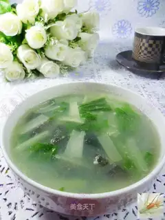 Pickle and egg soup