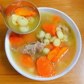 Pearl horse hoof bone soup