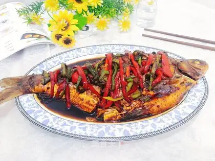 It's a red-burned mackerel